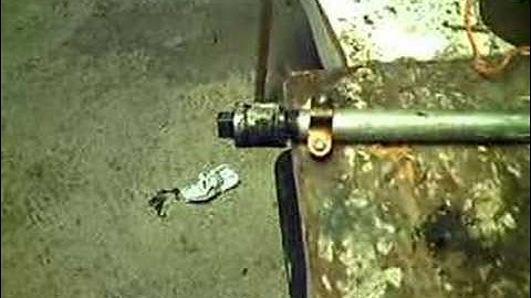 Polyethylene + GOx Hybrid rocket test fire 2