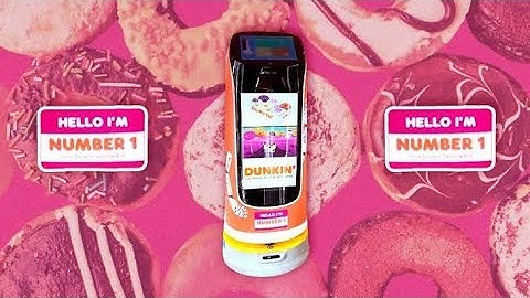 AI ROBOT WAITER AT DUNKIN