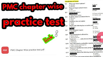 PMC Previous year Mcqs||Pmc practice test || MDCAT 2022 Preparation || Pmc mdcat 2022 || Nmdcat 2k22