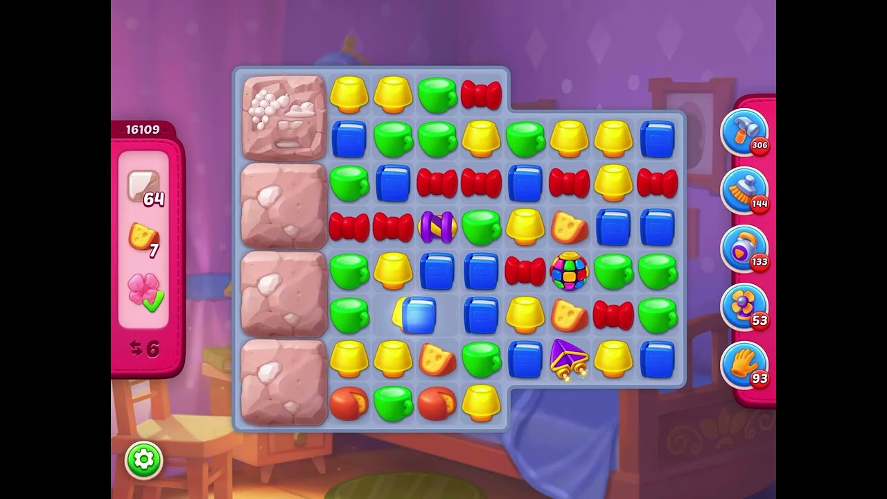 Homescapes level 16109 super hard no booster