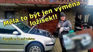 Kolik to zase stálo? | Golf Mk IV | Nečekaný problém | Výměna ložisek, mechanismu stěračů .....