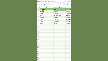Text to Column | Split Function | Split Full Name into First & Last Name | Google Sheets (3 Methods)