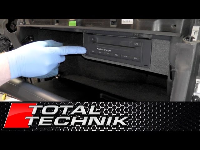 Remove audi radio in glove box with special audi keys 