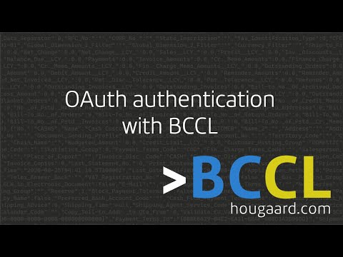 OAuth authentication with BCCL in Business Central