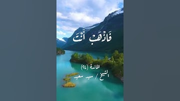 {قالوا يا موسى٠٠٠٠٠٠} #ايات من سوره المائده بصوت الشيخ سيد سعيد| كنوزالطبيعة 🌹♥️