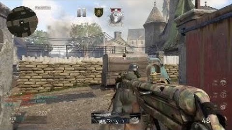 INSANE CROSS MAP THROWING KNIFE! (COD WW2)
