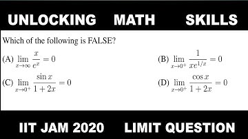 IIT JAM 2020|| REAL ANALYSIS || LIMIT QUESTIONS