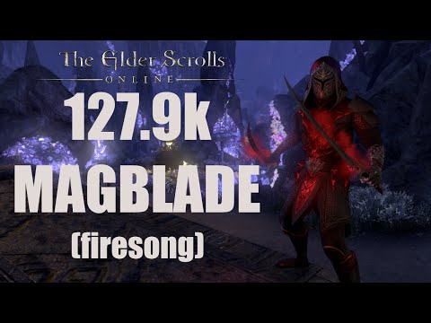 ESO - Magicka Nightblade PvE 127.9k DPS Build - Firesong (U36)