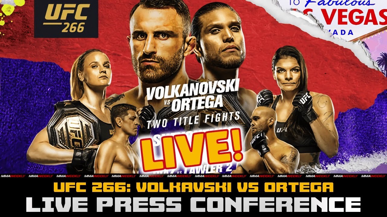 UFC 266 PRESS CONFERENCE Volkanovski vs