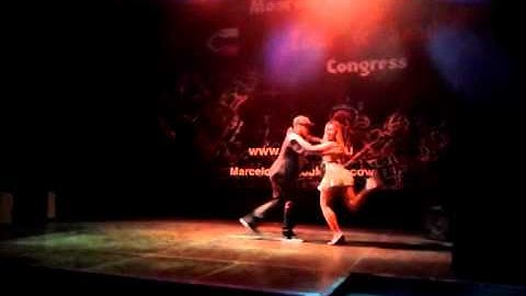 Cacau Mendes e Fernanda no Congress Zouk Moscow
