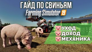 Свиньи, подробный гайд. Уход, доход, механика | Farming Simulator 19