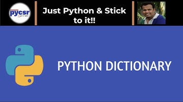 What is Python Dictionary | PyCSR | Learn Python Online with Pankaj Soni