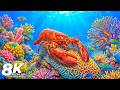 Ultimate Aquarium Relaxation 8K Ultra HD — Beautiful Coral Reef Fish &amp; Calm Sleep Music