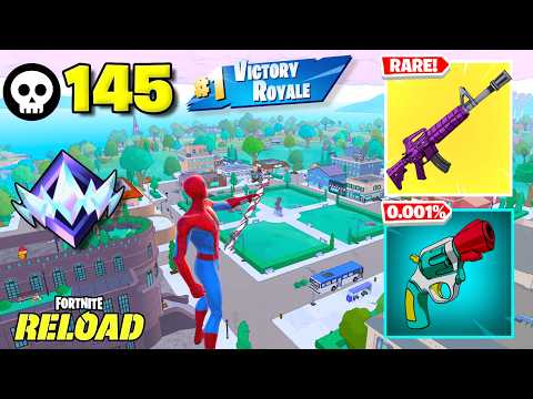 NEW SPIDER MAN SKIN! High Elimination Solo Reload Gameplay Wins (Fortnite Chapter 7 PS5 Controller)