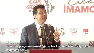 Ekrem İmamoğlu&#39;ndan müjde! İşsizlik paketini açıkladı