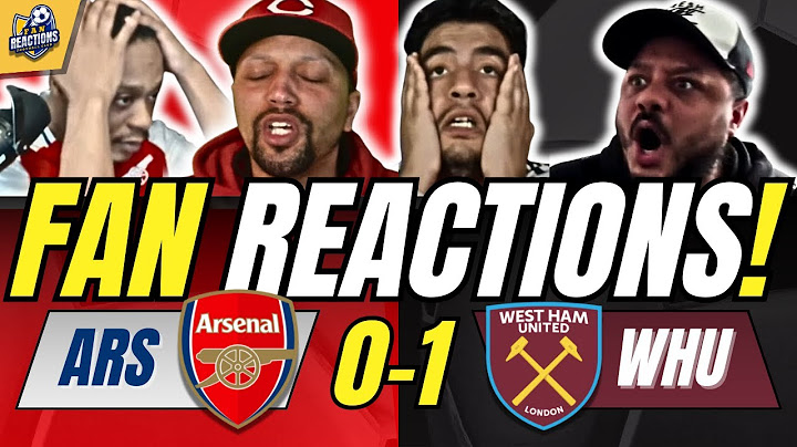 ARSENAL FANS DEPRESSED😕REACTION TO ARSENAL 0-1 WEST HAM | PREMIER LEAGUE FAN REACTIONS