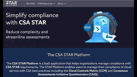 Simplify compliance with CSA STAR