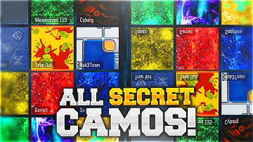 HOW TO GET ALL SECRET EXTRA CAMOS IN BLACK OPS 3.. (Black Ops 3 ALL RARE EXTRA CAMOS Unlocked)