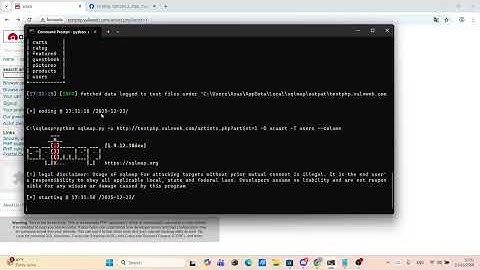 สาธิตวิธีการเจาะ Database ด้วย SQLMap 67011211177 ฉัตรชัย ศรีถาวร