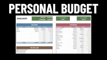 💵 How to Make a Personal Monthly Income & Expense Tracker (Google Sheets)