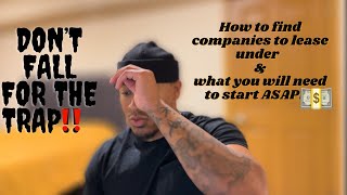 HOW TO FIND COMPANIES TO LEASE ON TO AS AN OWNER OPERATOR CDL Hotshot Trucking