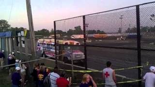 2012 Kankakee County Fair - Figure 8 School Bus Race