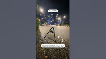 TRY THIS! 📸 Long exposure tripod trick! 🌃 #photography