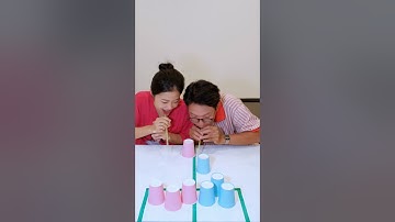 Thổi ly vào ô cực hài hước cặp đôi | #shorts #funnychallenge #gamecapdoi #thuthachvuinhon #challenge