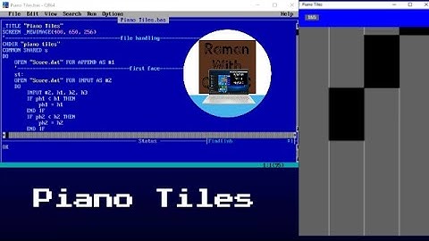 Making Piano Tiles in QBASIC