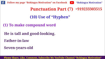 Punctuation part (7) for Rohingya learners