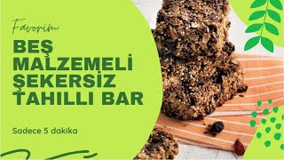 Sadece 5 Daki̇kada Şekersi̇z Tahilli Bar