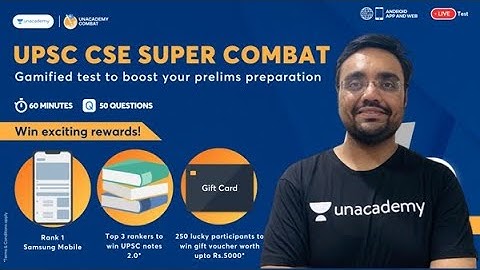 Unacademy Super Combat | Biggest battle for UPSC CSE Aspirants | Enroll Now | Code - PNLIVE