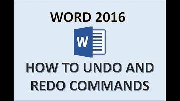 Word 2016 - Undo & Redo - Shortcut Keys and Button - How to Add Ctrl Z Key to Change Words in MS 365