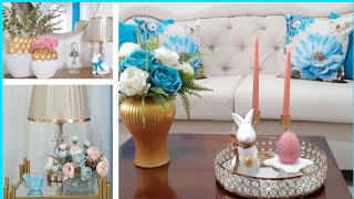 COMO DECORAR UNA SALA PEQUEÑA EN PRIMAVERA Y PASCUAIDEAS ELEGANTES PARA DECORAR PRIMAVERA  2024