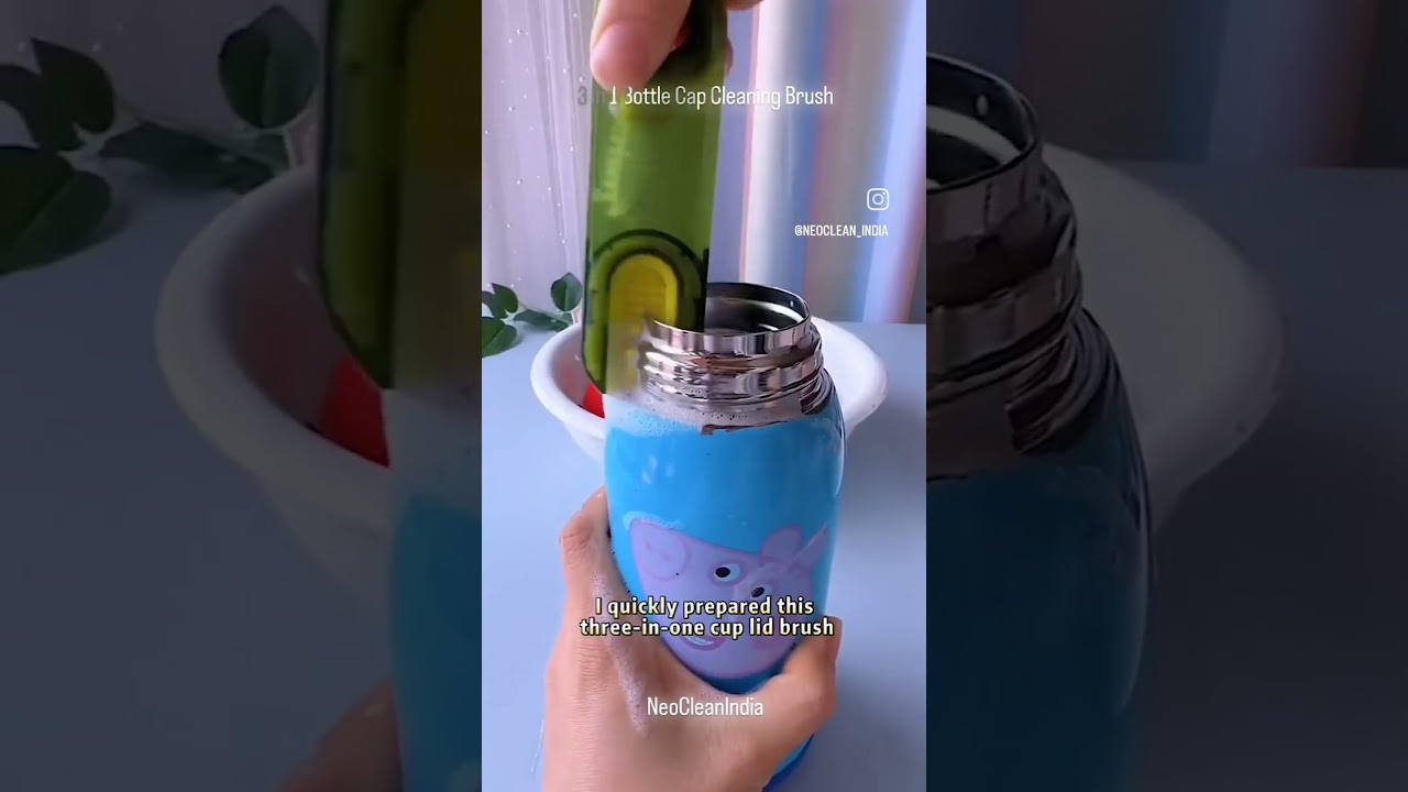 3 In 1 Multipurpose Bottle Lid Cleaning Brush | Bottle Cap Cleaning Brush | Lid Cleaning Brush