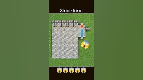 How to stone form! 🔥In Minecraft #shorts