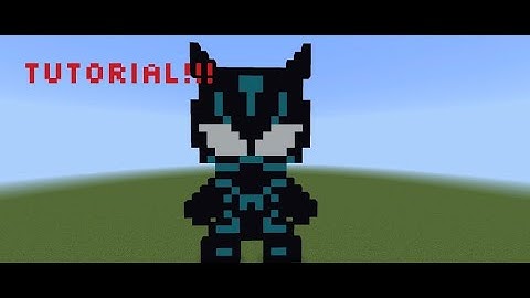 Making A Black Panther (3D Pixel Art Version) in Minecraft!!!