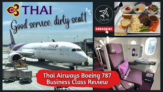 Thai Airways (BUSINESS) B787 Dreamliner | TG416 KUL-BKK | Good service, Dirty seat