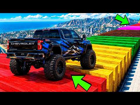 THIS IS CHEATING! HOW FAR WILL A CAR GO OVER POTHOLES IN GTA 5! RUSSIAN ROADS IN GTA 5!