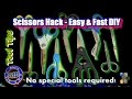 Sharpen Scissors Free - 2 min hack & no special tools needed -Tool Tips