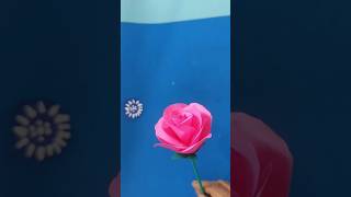 Easy Paper Rose Flower 🌹 DIY Paper Craft #Shorts