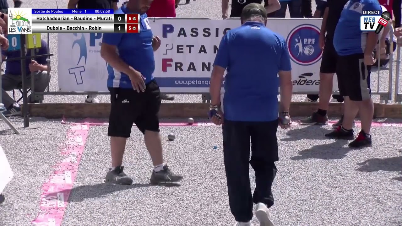 Miniature : PPF Tour 2022 Les Vans Supranational Partie après Poule Equipe BAUDINO contre équipe DUBOIS