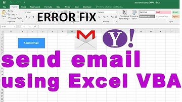 gmail vba automation | smtp error fix - gmail via Excel automation - vbatip#31