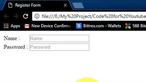 How to Create Registration Form in HTML   Easy Step 2020
