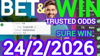 Correct Score Tips & football Predictions Today | 24/2/2026| Expert Football Bets & Sure Wins Correct Score Tips & football Predictions Today | 24/2/2026| Expert Football Bets & Sure Wins