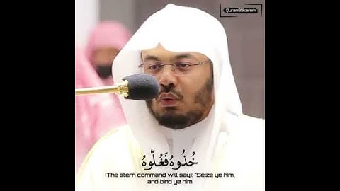 الشيخ ياسر الدوسري (واما من اوتي كنابه بشماله) سورة الحاقة _تلاوة خاشعة_حالات وتساب دينية