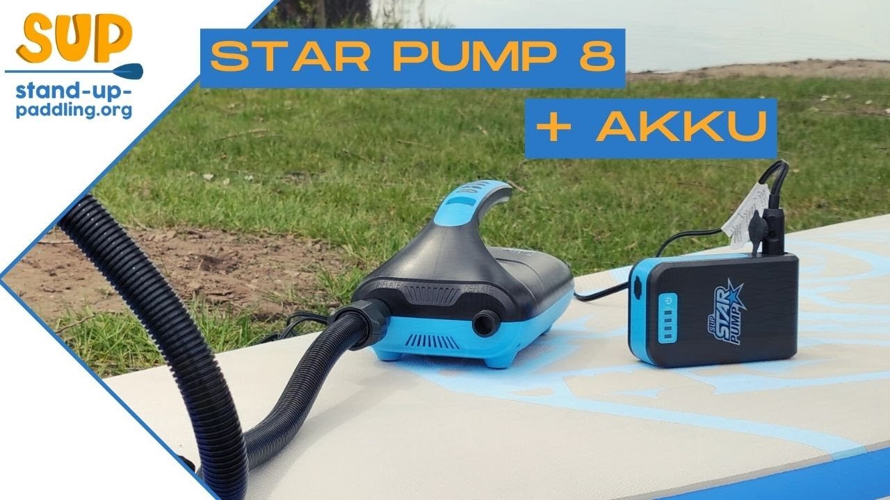 Elektrische Pumpe STAR 8 für SUP Boards - 12V bis 20PSI