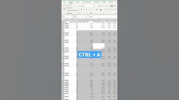 Excel trick: ALT H O I, ALT H O A #shorts