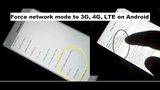 how to force the mobile phone date network mode to 3G, 4G, LTE on Android screenshot 4