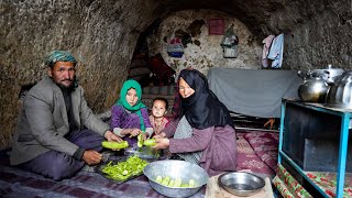 Living in a Cave and Cooking Village Style Food| Village life of Afghanistan